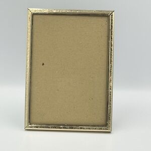 VTG Gold Tone 5x7 Picture Frame Ornate Hollywood Regency Vanity Decor Coquette